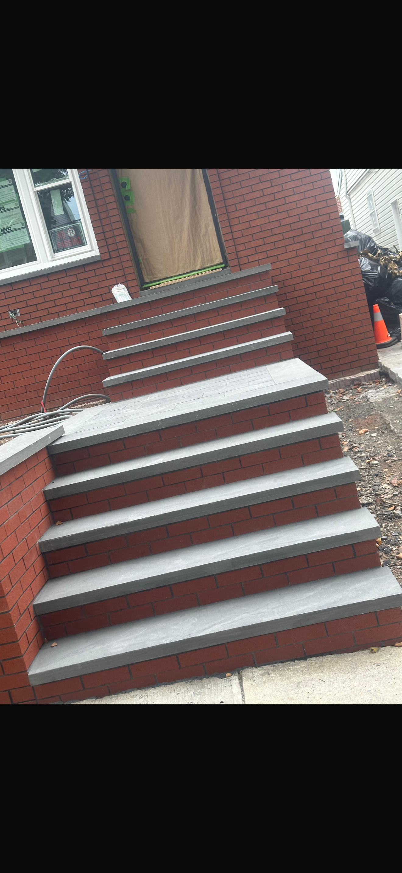 Brick steps and stoop — Ghazi Construction Brooklyn